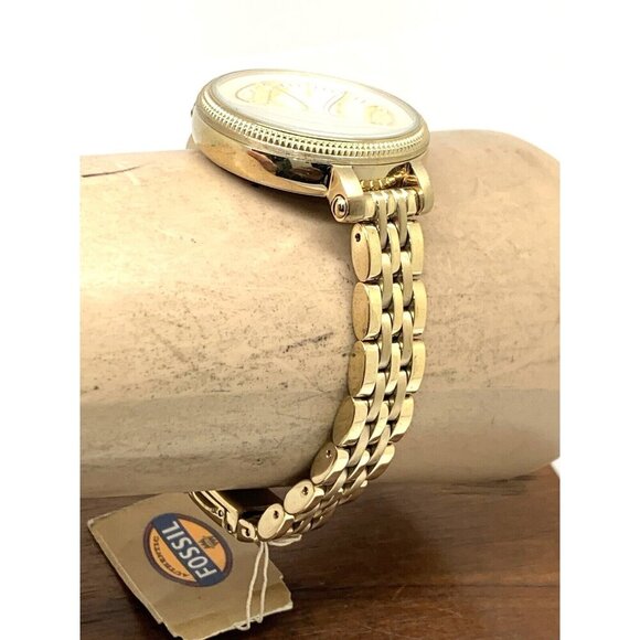 Fossil Women's Watch ES3181 Heather Quartz Gold Dial Stainless Steel 34mm - Picture 11 of 13
